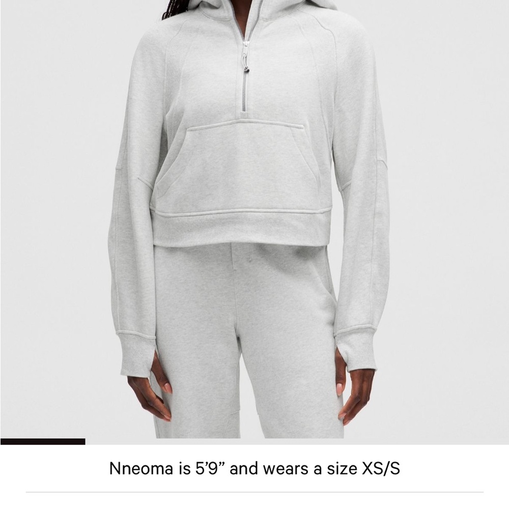 Lululemon scuba hoodie pullover. Light grey color - Picture 2 of 6